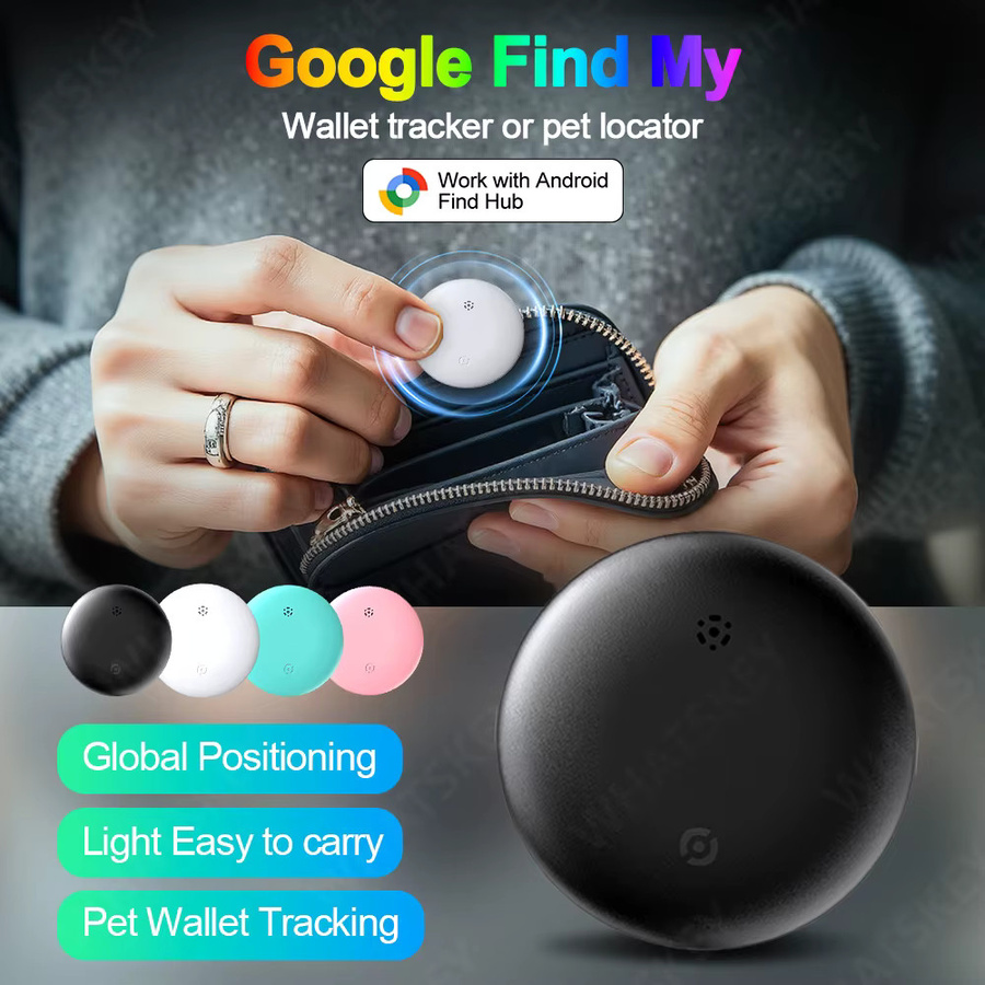 Google Find My GPS Tracker für Android, Schlüssel und Brieftasche Finder, Schwarz - Bild 2