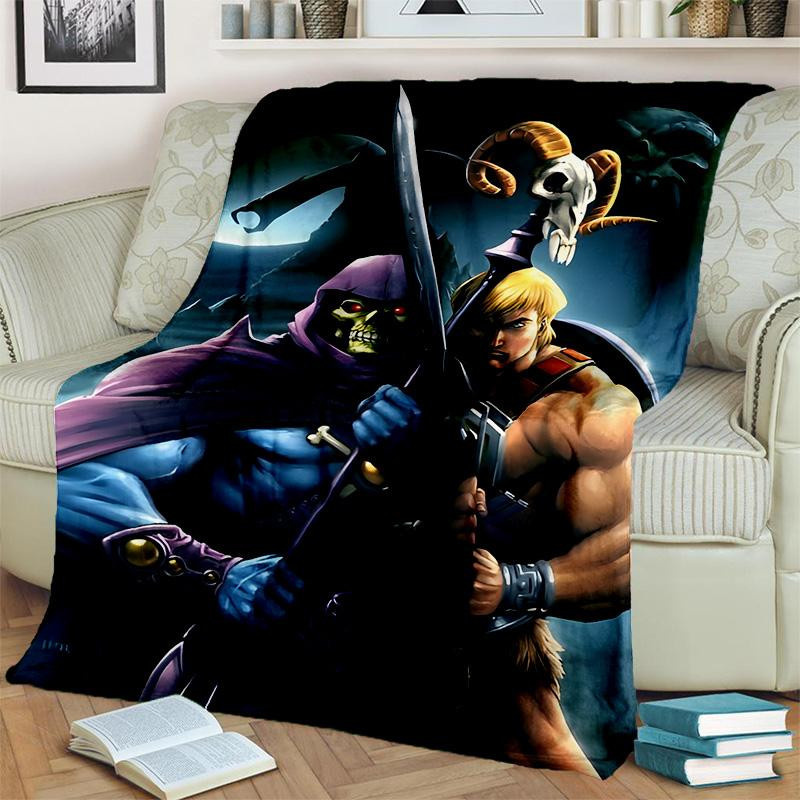 He Man Masters of the Universe Flanell-Decke ChenYing01, bunte Cartoon-Überwurfdecke für Kinder, B/B: 150 x 200 cm - Bild 2