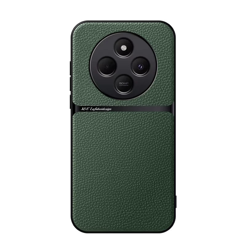 Xiaomi Magnetische Leder Schutzhülle für Redmi 14C und Redmi Note 14 Pro Plus in Schwarz, Stoßfeste Rückseite - Bild 6