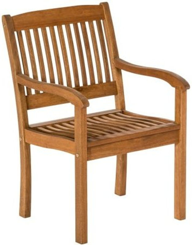 Merxx Maracaibo Sessel aus Holz und Metall in Beige/Braun, B/H/T: 57 x 91 x 63,5 cm - Bild 2
