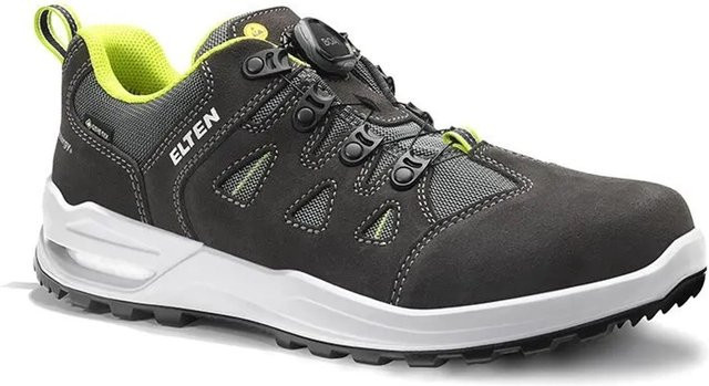 Elten Berufshalbschuh Riley XXF BOA GTX Grey Lime Low ESD O2 WR aus Veloursleder in Grau Größe 35 - Bild 1