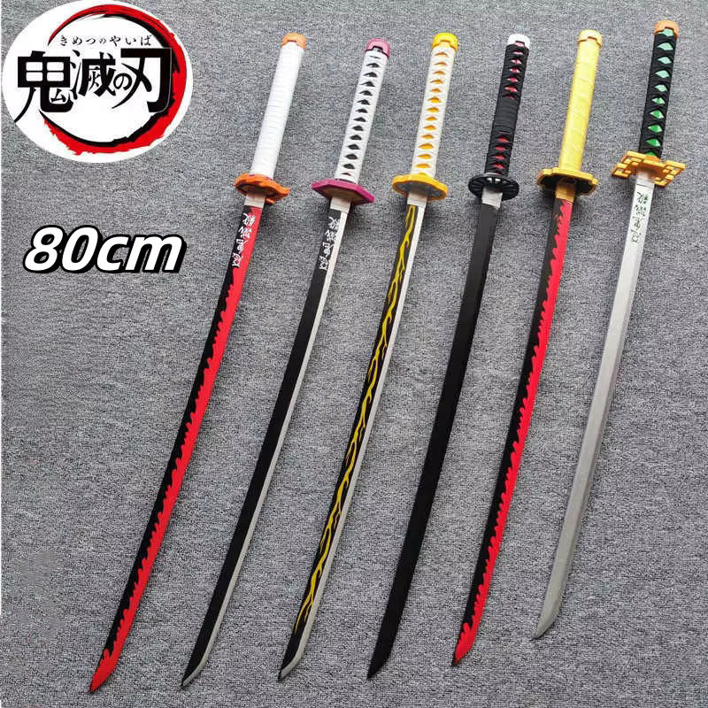 Bandai Imetsu No Yaiba Dämonentöter Katana Samurai Schwert in Multicolor, 80 cm Länge - Bild 1