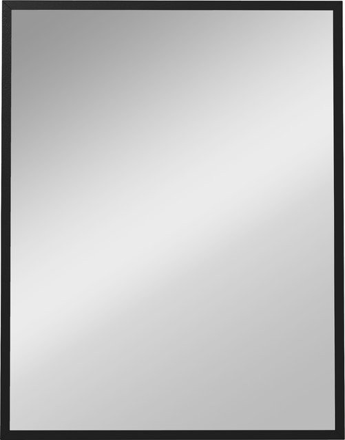 HOMCOM Wandspiegel Rechteckig Schwarz B: 70 cm, H: 90 cm - Bild 1