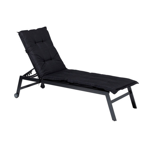 Madison Liegenauflage Basic in Schwarz, B/T: 200 x 65 cm, wetterfest und UV-beständig - Bild 2