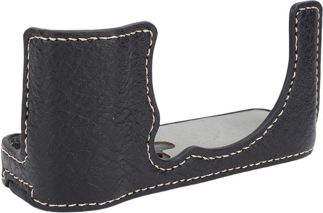 Kameratasche für Fujifilm X M5 aus Nylon und Leder in Schwarz und Grau mit Schultergurt - Bild 1