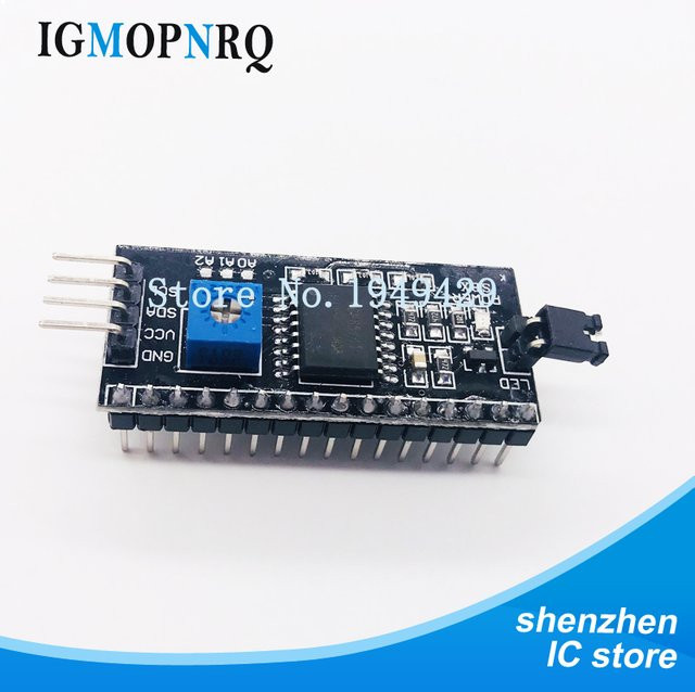 5er Set I2C LCD Adapter Modul PCF8574 für LCD1602 und LCD2004 in Schwarz - Bild 1