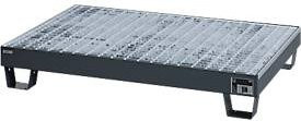 Auffangwanne Schäfer Shop Pure 60-3/M aus Stahl in Anthrazit mit verzinktem Gitterrost, unterfahrbar, L 1300 x B 800 x H 205 mm - Bild 1