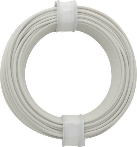 Donau Elektronik 105-5 Schaltdraht 1 x 0,20 mm² Weiß 10 m - Bild 1
