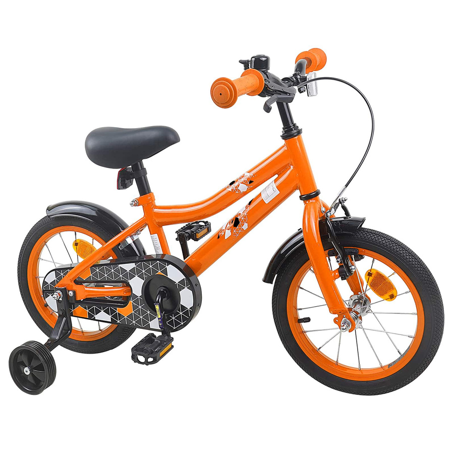 VD Home Furnishing Kinderfahrrad 16 Zoll Orange für Alter 4-6 Jahre - Bild 1