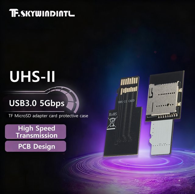 T.F.SKYWINDINTL TF MicroSD-Karte Schutzhülle mit USB 3.0 Adapter für Überwachungsvideos und externe Speicherung - Bild 1