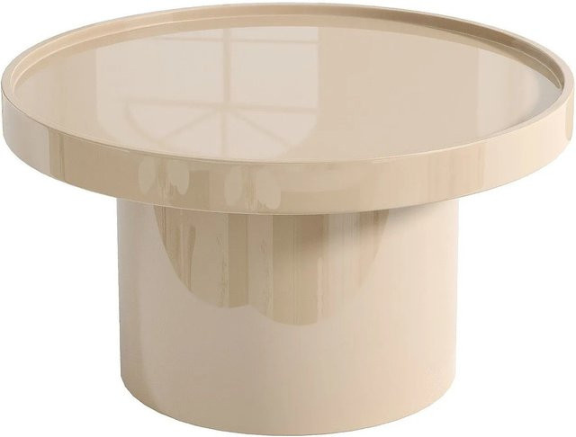 Couchtisch Sybeva von Vente-unique in Beige, Design-Modell aus MDF, Breite: 80 cm, Tiefe: 40 cm, Höhe: 40 cm - Bild 1