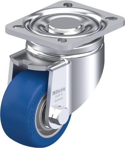 Blickle Lenkrolle LH-ALBS 82K in Blau und Silber mit 80 mm Rad-Durchmesser und 230 kg Tragfähigkeit - Bild 1