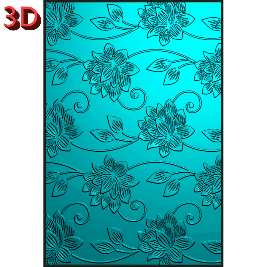3D-Prägeordner mit Blumenmuster für DIY-Kunsthandwerk, Scrapbooking und Papierkarten aus Kunststoff - Bild 2