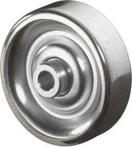 BS Rollen Räder aus Stahlblech in Silber - Bild 1