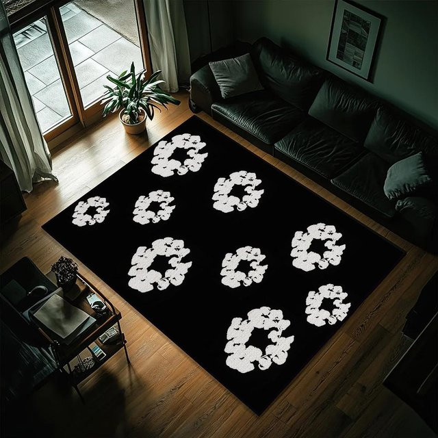 Lodestar Fußmatte D-Denim Design, rutschfest und waschbar, Schwarz, B/T: 60 x 40 cm - Bild 1