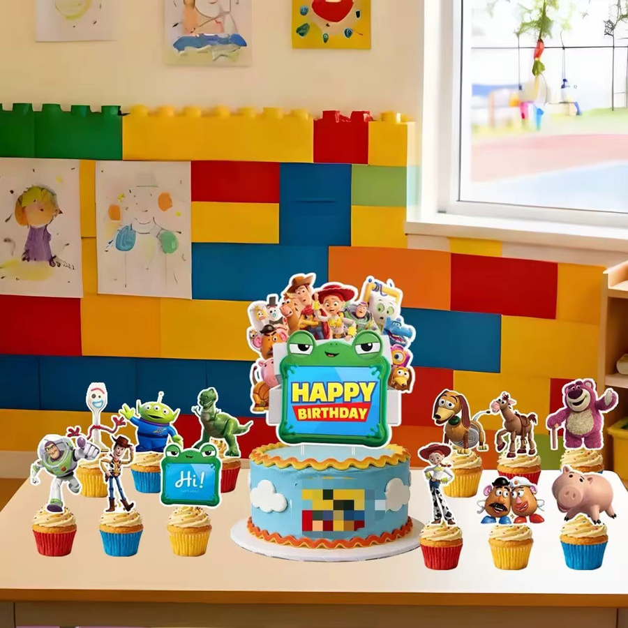 Disney Toy Story Geburtstagstorten-Topper-Set, Tortendekoration Zubehör - Bild 4