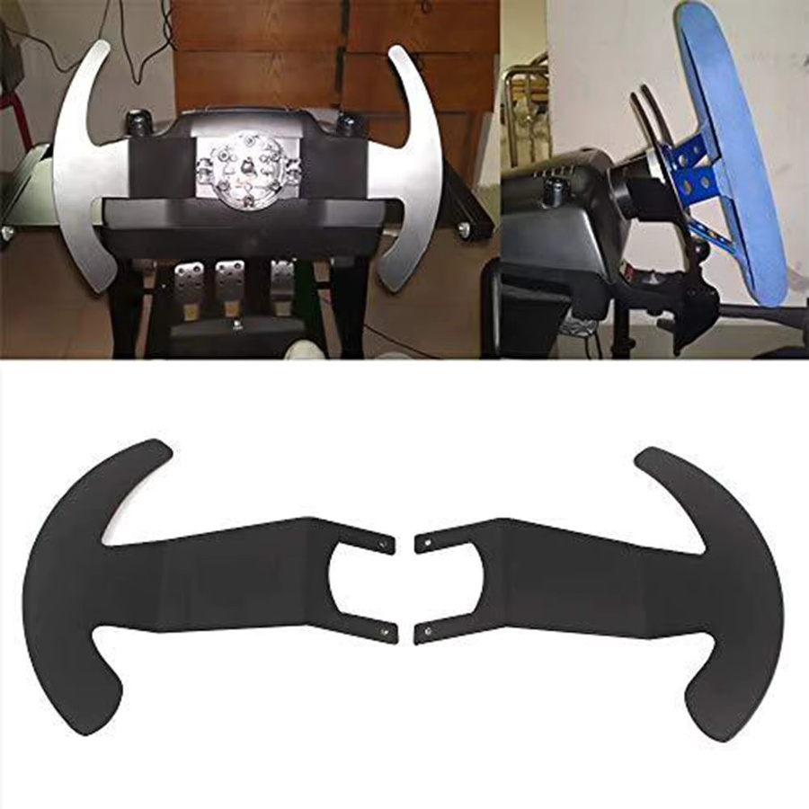 2er-Set Heavy Duty Paddle Shifter Upgrade für Logitech G29 und G920 Lenkrad, konkave Schaltschifter in Schwarz - Bild 3
