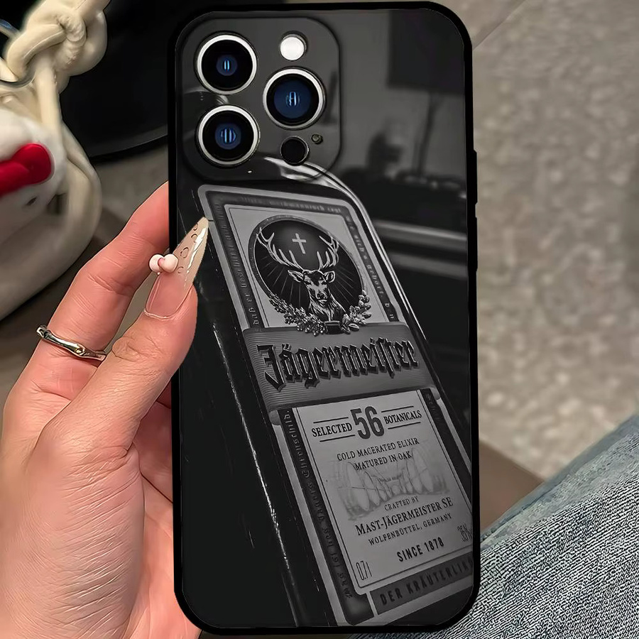 Jagermeister Es Drink Handyhülle für iPhone 17 16 15 14 13 12 11 Pro Max Mini Plus XR XS Soft Cover Schwarz - Bild 6