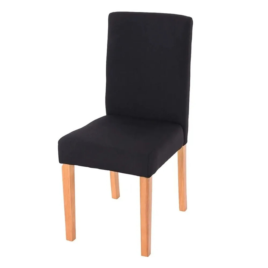 6er-Set MCW Esszimmerstühle Littau aus Textil in Schwarz mit Pappelholz-Beinen - Bild 3
