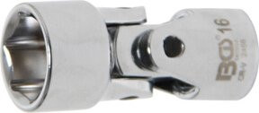 BGS Kardangelenk-Einsatz Sechskant 2456 in Silber, Antrieb Innenvierkant 10 mm (3/8 Zoll), SW 16 mm - Bild 1
