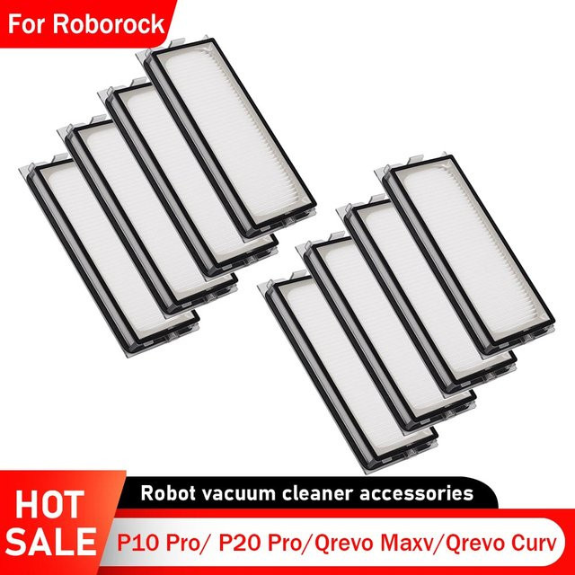 Roborock Waschbare HEPA-Filter-Staubsaugeraufsätze für P10 Pro, P20 Pro, Qrevo Maxv und Qrevo Curv Roboter-Staubsauger-Zubehör in Weiß - Bild 1