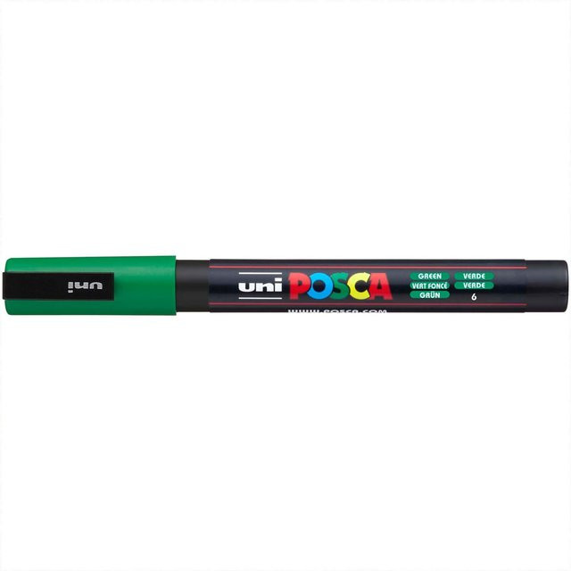 uni POSCA Marker PC-3M Permanent Marker mit feiner Spitze in Grün - Bild 1