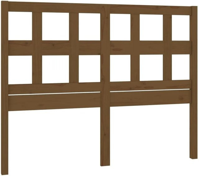 vidaXL Kopfteil aus Kiefer-Massivholz in Honigbraun, rustikales Design, B/T/H: 125,5 x 4 x 100 cm - Bild 1