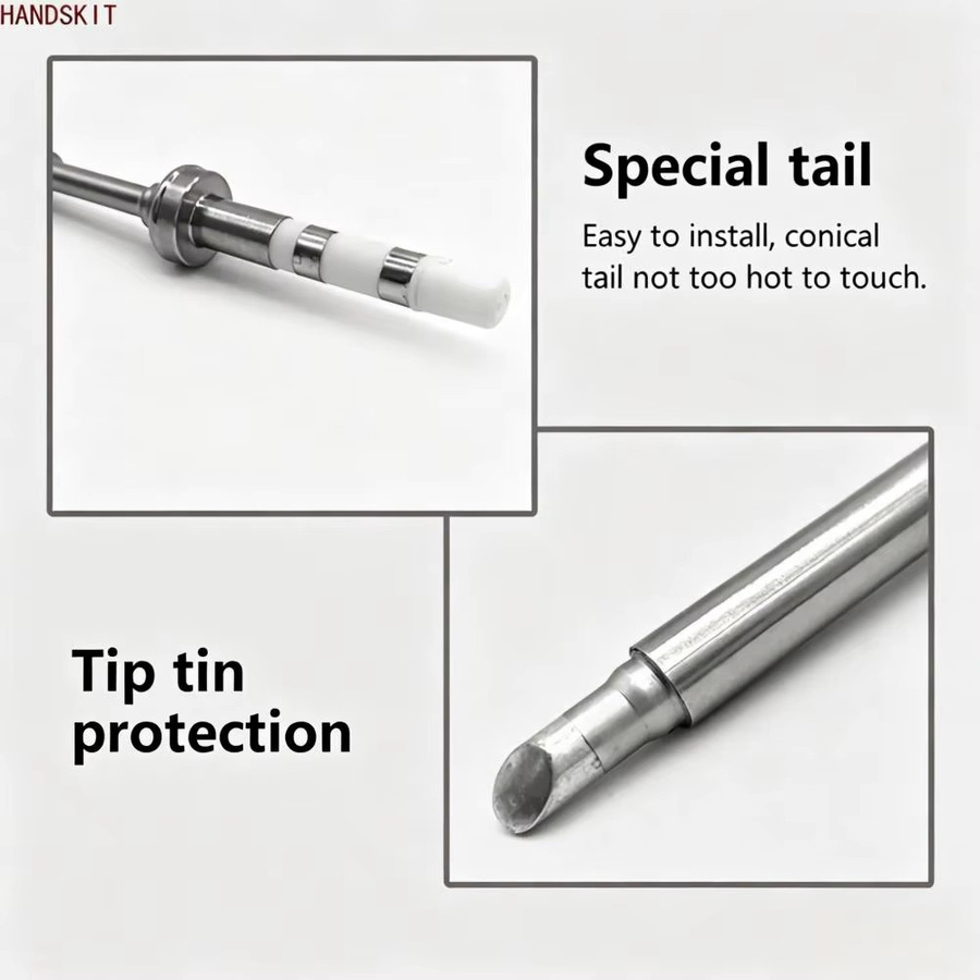 Ersa Universelles TS Lötspitzen-Set in Silber mit mehrförmigen Ersatz-Lötspitzen für TS100 Lötstift - Bild 3