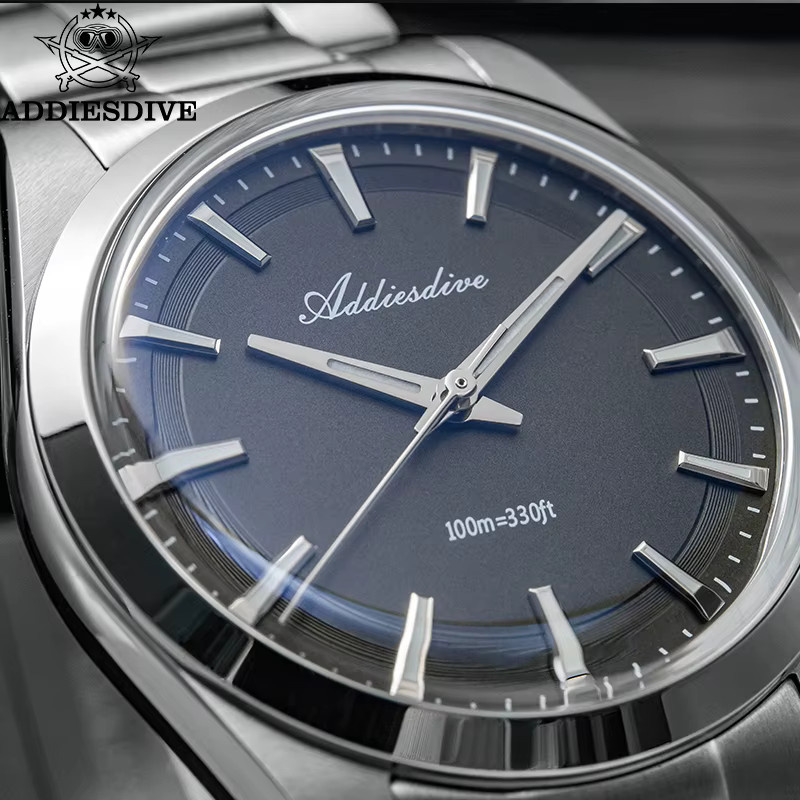 ADDIESDIVE Armbanduhr Quarz, Edelstahl, 36 mm, Herren, Silber - Bild 3