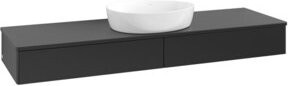 V&B Waschtischunterschrank Antao ohne Frontstruktur in Blau Lacquered, B/T: 160 x 50 cm - Bild 1