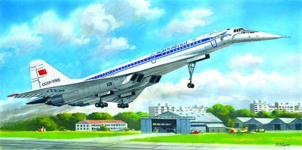 ICM Tupolev 144D, sowjetisches Überschall-Passagier-Flugzeug, 1:144 - Bild 1