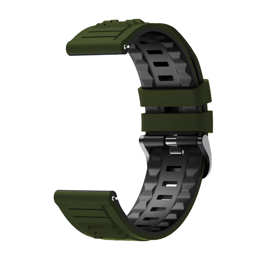Aiss Uhrenarmband Silikon, grün, Unisex, 22 mm - Bild 5