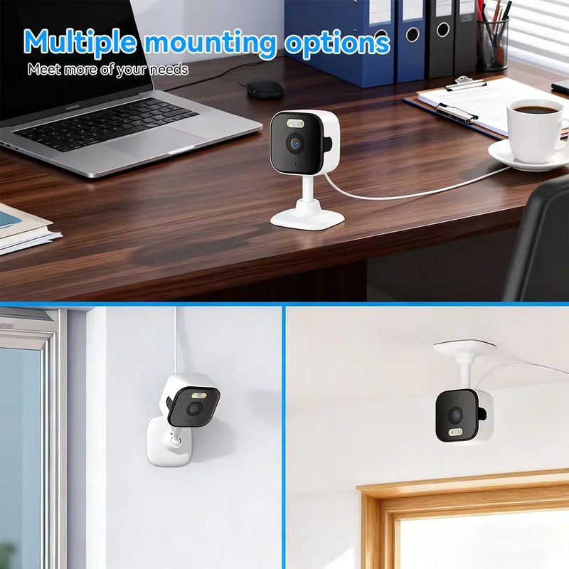 O-KAM Mini 5MP WLAN IP-Kamera für Innenräume mit KI-Menschenerkennung und Farbnachtsicht in Weiß - Bild 5