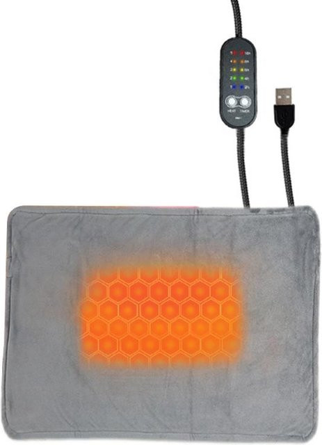 Mixingtime Tragbares USB-Haustier-Heizkissen für den Winter in Grau - Bild 1