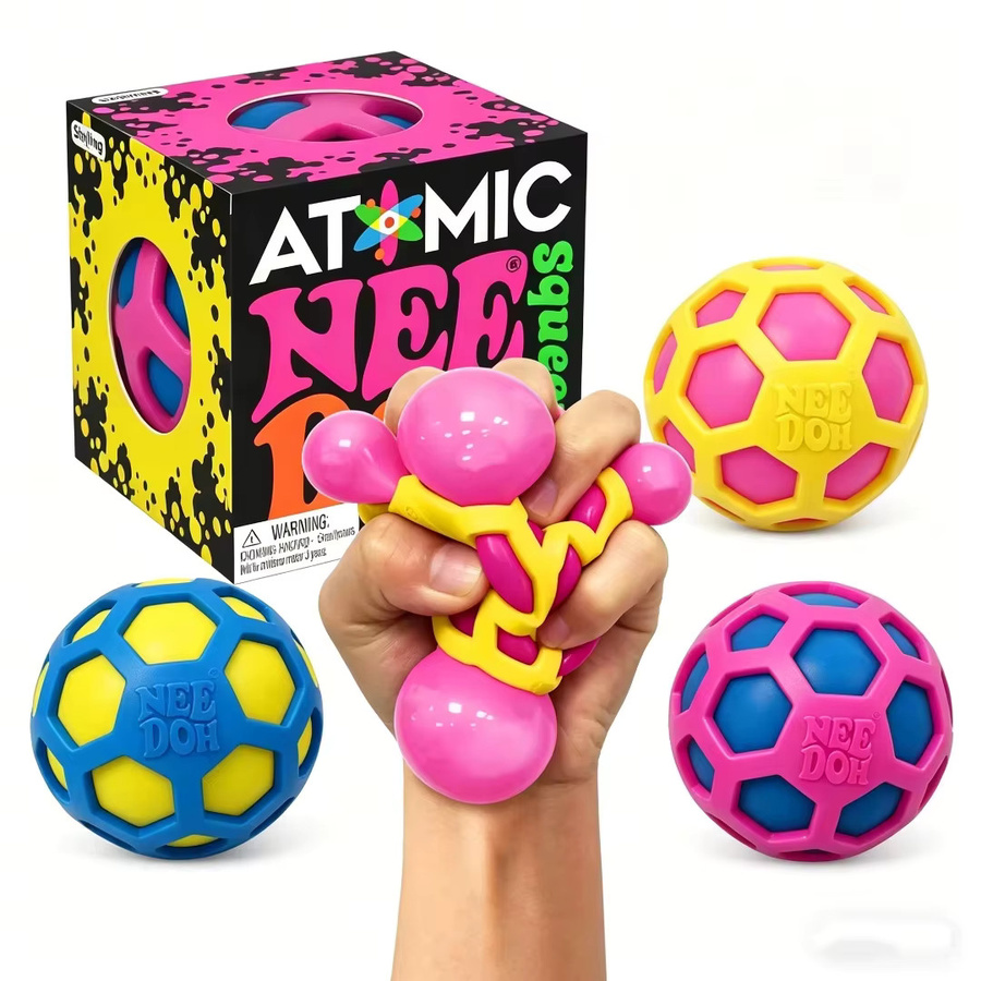 Schylling Nee Doh Atomar-Stressball, Fidget-Spielzeug, multicolour - Bild 3