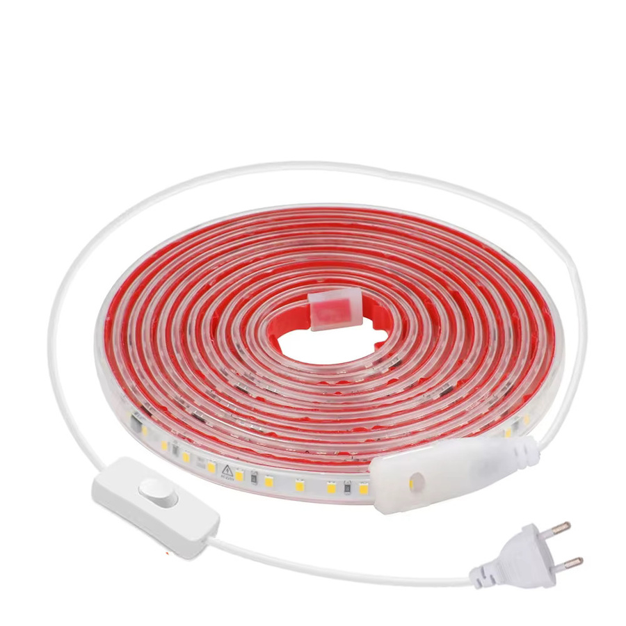 WAAJEA LED-Unterbauleuchtenstreifen mit Klebstoff, IP65 wasserdicht, SMD2835, 220V, weißes Lichtband für Küche und Möbel - Bild 7