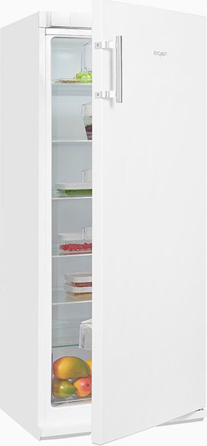 Exquisit KS29-V-H-280F Vollraumkühlschrank in Weiss mit automatischer Abtaufunktion und LED-Innenbeleuchtung, B/T/H: 60 x 62 x 254 cm - Bild 1