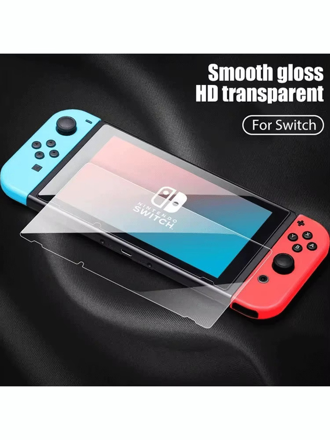 Displayschutzfolie aus gehärtetem Glas für Nintendo Switch OLED, Nintendo Switch und Switch Lite, transparent - Bild 6