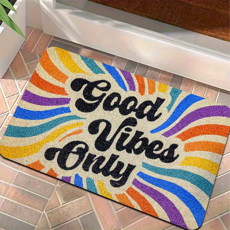 VIKAMA Regenbogen-Teppich in Multicolour, rechteckige Fußmatte für Wohnzimmer und Schlafzimmer, B/T: 60 x 40 cm - Bild 5