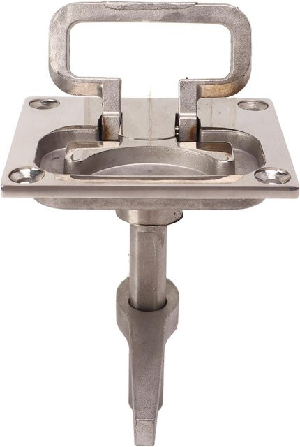KaiSai Boots-Nockenverschluss aus 316 Edelstahl in Silber, bündiger Zugboden Lukenverschluss mit Hebegriff für Yacht und Schiff, Breite: 6,7 cm, Tiefe: 7,9 cm - Bild 1