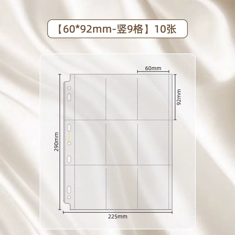 SINGBA 10 Stück A4 Multi-Pocket-Seiten für Binder, transparent, ideal für Sammelkarten, Fotos und Instax Polaroid - Bild 4