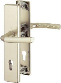 Hoppe Schutzgarnitur Birm. 1117/2221A/2440 in Silber aus Aluminium und Zink mit 92mm Lochmaß und 67-72mm Bemaßung - Bild 1
