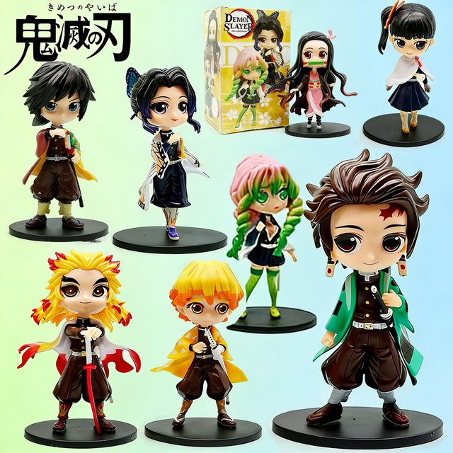 Bandai Demon Slayer, Figuren, 8-teiliges Set, 13cm, bunt - Bild 1