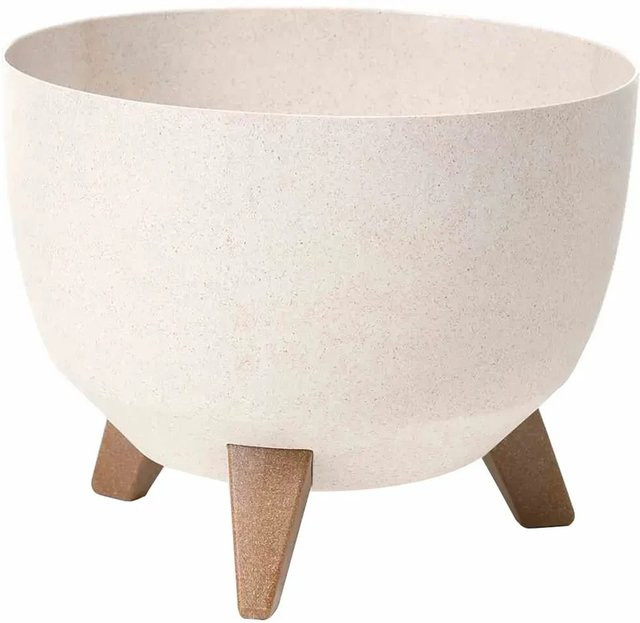 Siena Garden Pflanzgefäß Oslo in Beige im skandinavischen Design, Durchmesser: 29 cm, Höhe: 23 cm - Bild 1