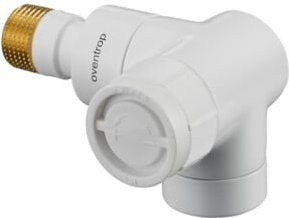Oventrop Thermostatventil Baureihe E Wi-Eck, DN 15, Messing, weiß pulverbeschichtet, einstellbar - Bild 1