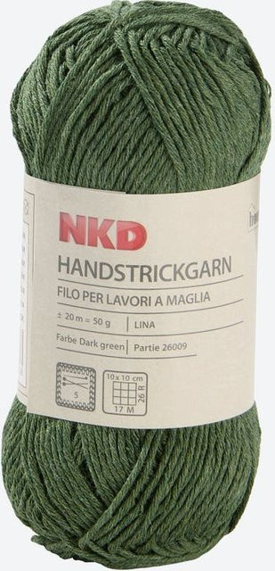 NKD Handstrickgarn LINA in Grün, 120 m - Bild 1