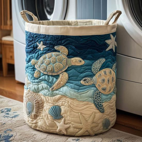 Faltbarer Boho Wäschekorb aus Polyester mit Katzen-Design von Hercules zur Aufbewahrung von Kleidung und Spielzeug - Bild 4