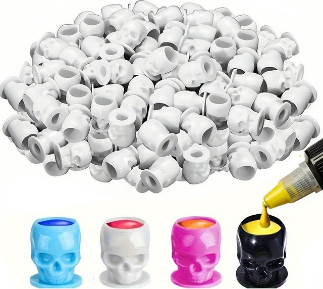 Usiriy Tattoo Ink Cups, 50/200 Stück, Einweg Tassen für Permanent Make-up - Bild 1