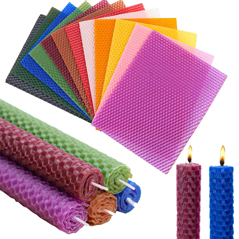 UDOCOOL Bienenwachs Blatt Kerze Rolle, DIY Kit, 6-teiliges Set, Bunt / Mehrfarbig - Bild 4