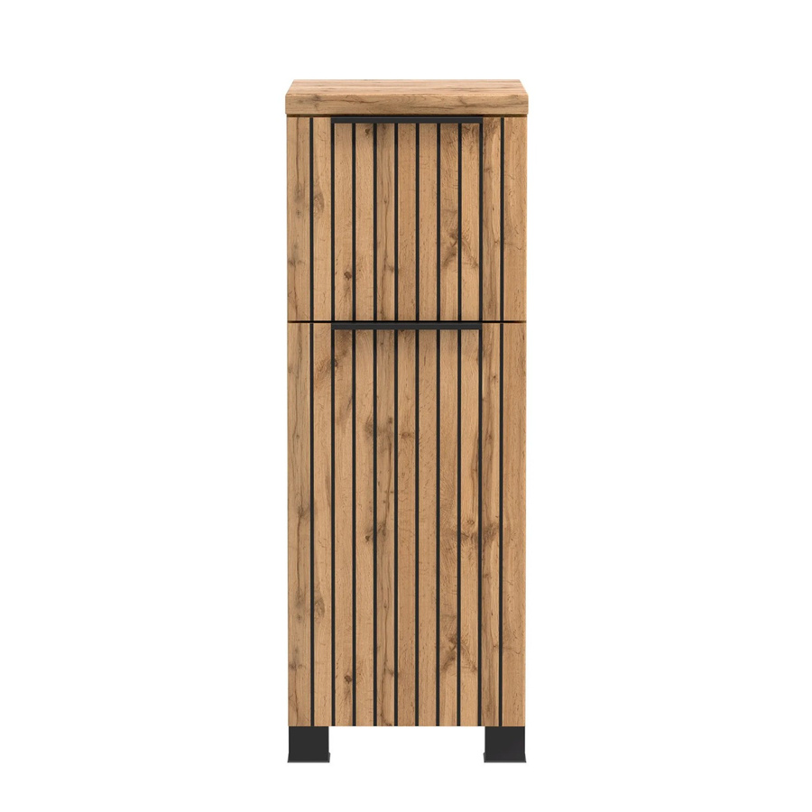 Held Möbel Bad-Unterschrank Manchester in Wildeiche mit Akustikpaneel-Optik, B/T/H: 79 x 30 x 35 cm - Bild 2